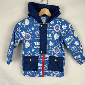 ARCTIC SQUAD Boy's Avengers Lined‎ Rain Jacket Sz XS (4/5)